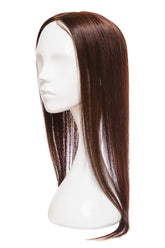 Peruca Partiala Naturala Monofilament Ciocolatiu